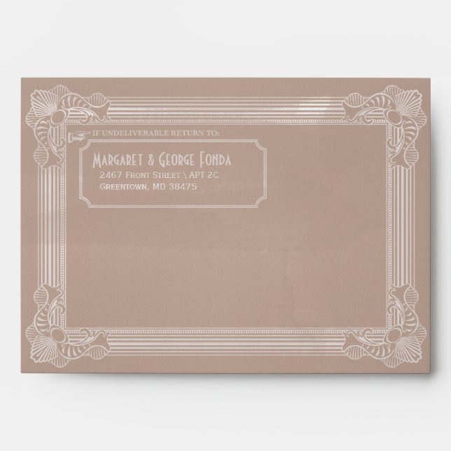 Vintage Distressed Cream Customisable A7 Envelopes (Front)