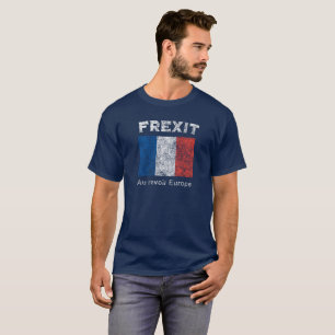 Vintage Distressed FREXIT Au Revoir Europe T Shirt
