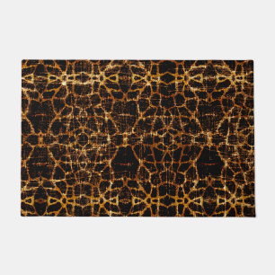 Vintage Distressed Grunge Giraffe Animal Print Doormat