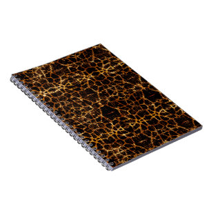 Vintage Distressed Grunge Giraffe Animal Print Notebook