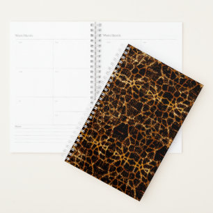 Vintage Distressed Grunge Giraffe Animal Print Planner