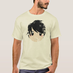 Vintage Distressed Japanese Anime Face Tee