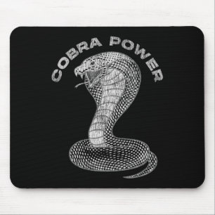 Vintage Distressed King Cobra Power Snake Muscle C Mouse Pad