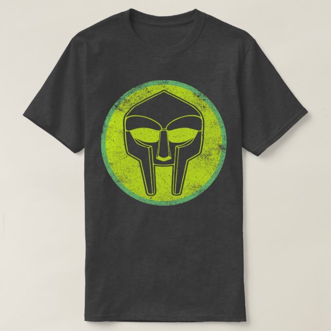 Vintage Distressed Mf Doom Mask T-Shirt (Design Front)