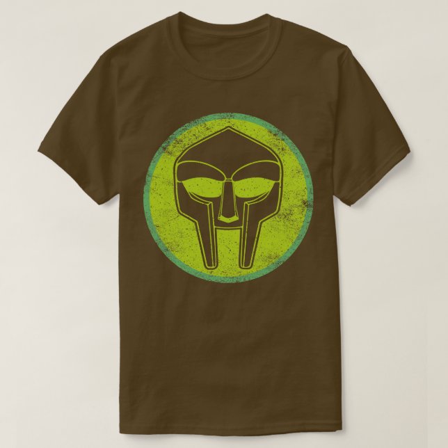 Vintage Distressed Mf Doom Mask T-Shirt (Design Front)