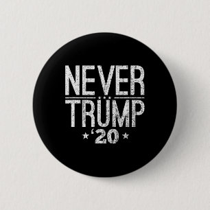 Vintage Distressed Never Trump 20 Funny Anti-trump 6 Cm Round Badge
