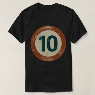 Vintage Distressed Number 10 T-Shirt