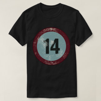 Vintage Distressed Number 14 T-Shirt