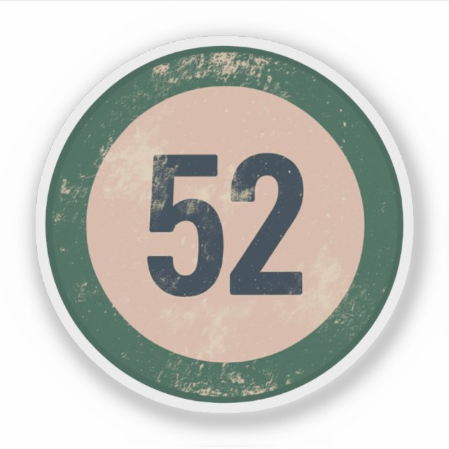 Vintage Distressed Number 51 (Front)