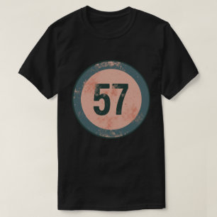 Vintage Distressed Number 57 T-Shirt