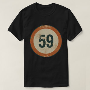 Vintage Distressed Number 59 T-Shirt