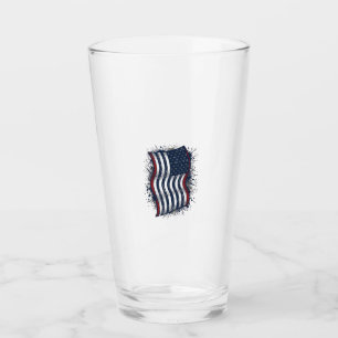 Vintage Distressed Patriotic Flag Shirt Design_1 Glass