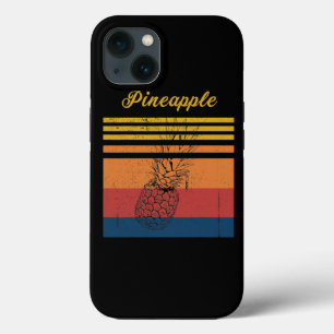 Vintage Distressed Pineapple Retro Summer Vacation iPhone 13 Case