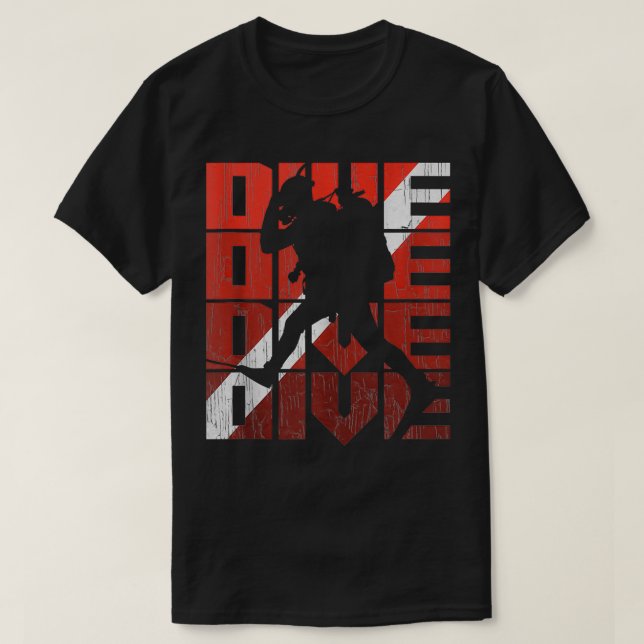 Vintage Distressed Scuba Diving Dive Tank Top (Design Front)