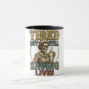 vintage distressed t-shirt design mug