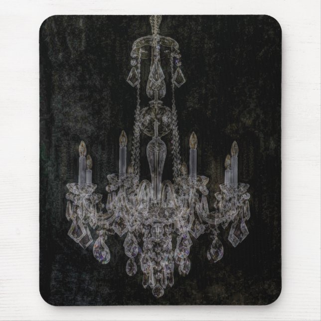 Vintage distressed vampire gothic chandelier mouse pad (Front)