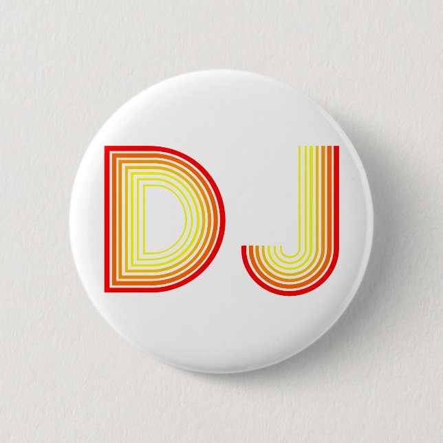 vintage DJ 6 Cm Round Badge (Front)