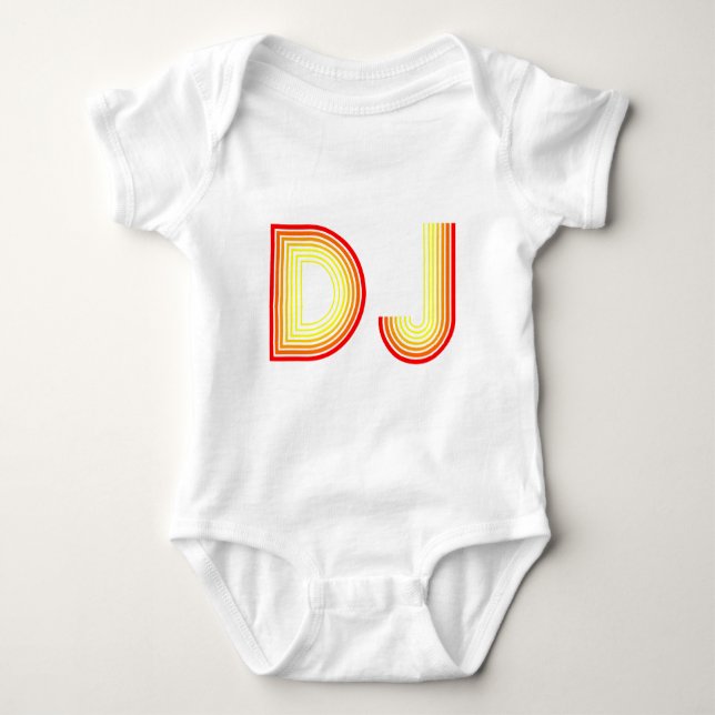 vintage DJ Baby Bodysuit (Front)