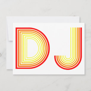vintage DJ Invitation
