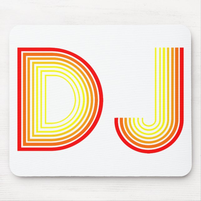 vintage DJ Mouse Pad (Front)