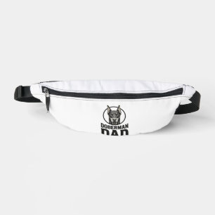 Vintage Doberman Dad Engraving Dog Lover Design_1 Bum Bags