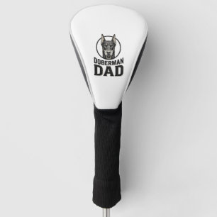 Vintage Doberman Dad Engraving Dog Lover Design_1 Golf Head Cover