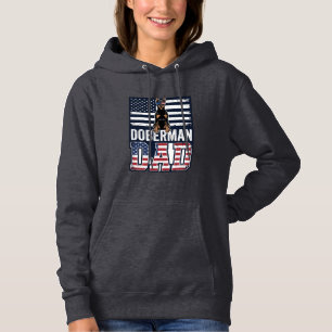 Vintage Doberman Dad Patriotic Dog Shirt Design_1
