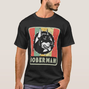 Vintage Doberman Dog For Dog Lover T-Shirt