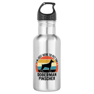 Vintage Doberman Pinscher Dog Lover Shirt Design 532 Ml Water Bottle