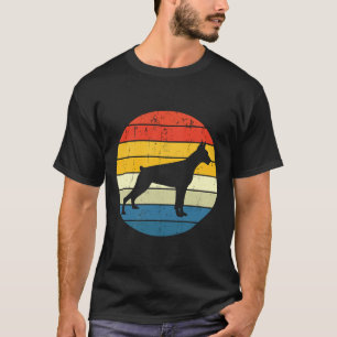 Vintage Doberman Retro Sunset Dobermann Doberman M T-Shirt
