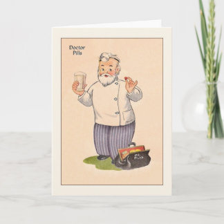 Vintage Doctor Get Well Card