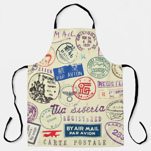 Vintage Document: Stamp Set Collection. Apron (Front)