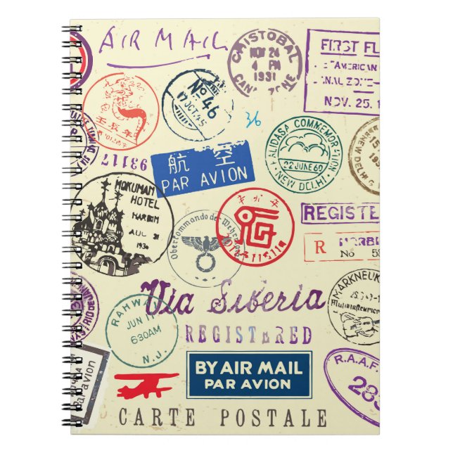 Vintage Document: Stamp Set Collection. Notebook (Front)