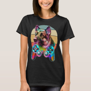 vintage dog and gamer console T-Shirt
