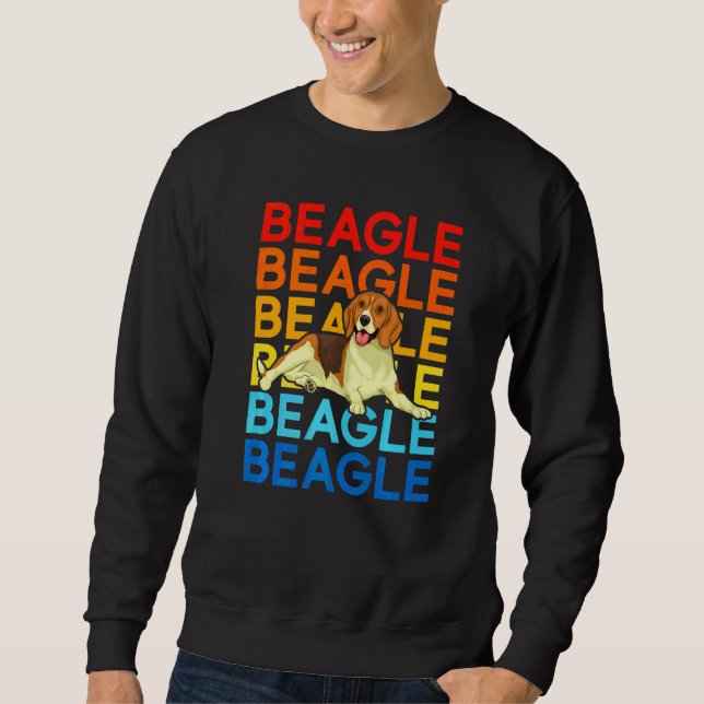 Vintage Dog Beagle   Sweatshirt (Front)