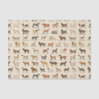Vintage Dog Breeds Patterned