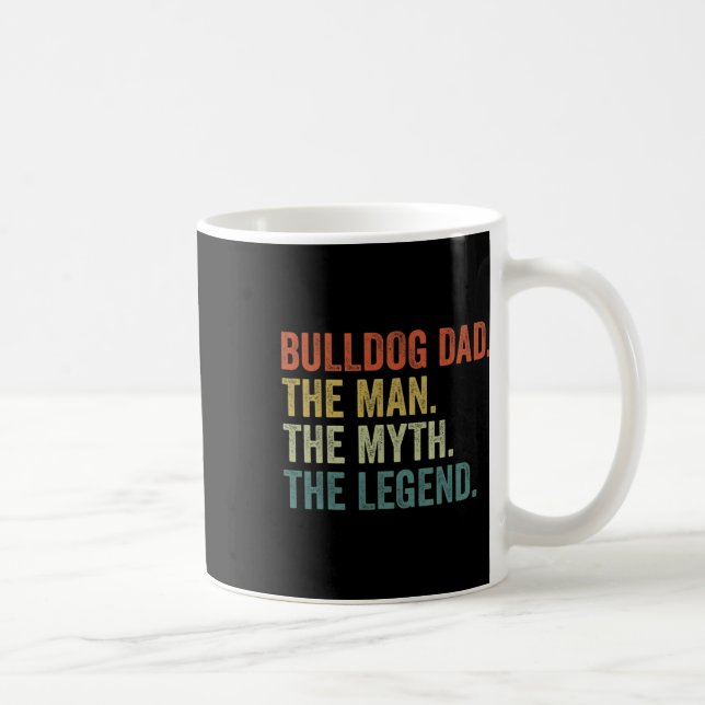 Vintage Dog Dad Man Myth Legend  Coffee Mug (Right)