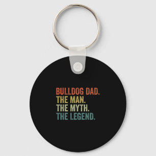 Vintage Dog Dad Man Myth Legend Key Ring