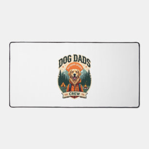 Vintage Dog Dads Outdoor Sports Crew Golden Retrie Desk Mat
