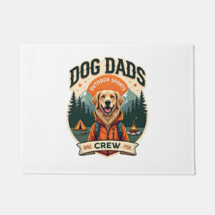 Vintage Dog Dads Outdoor Sports Crew Golden Retrie Doormat
