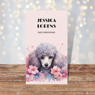 Vintage Dog Groomer, Pet Groomer, Grooming, Poodle Business Card