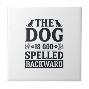 Vintage Dog Is God Spelled Backward Shirt Design_1 Tile