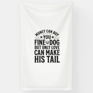 Vintage Dog Love Quote Typography Design_1 Banner