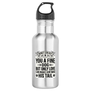Vintage Dog Lover Quote Typography Design_1 532 Ml Water Bottle