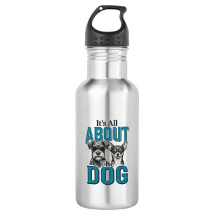 Vintage Dog Lover Quote Vector Design_1 532 Ml Water Bottle