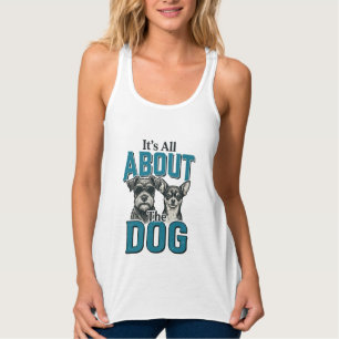 Vintage Dog Lover Quote Vector Design_1 Singlet