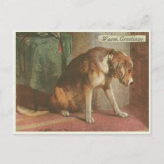 Vintage Dog Postcard [with added greeting text]