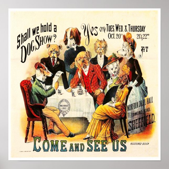 "Vintage Dog Show " Poster (Front)
