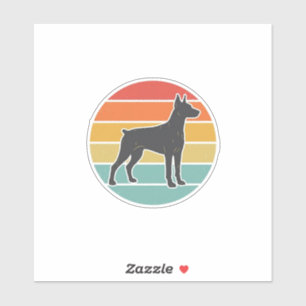 Vintage Dog Sunset Silhouette Vector Design_1