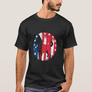 Vintage Dog USA Flag T-Shirt